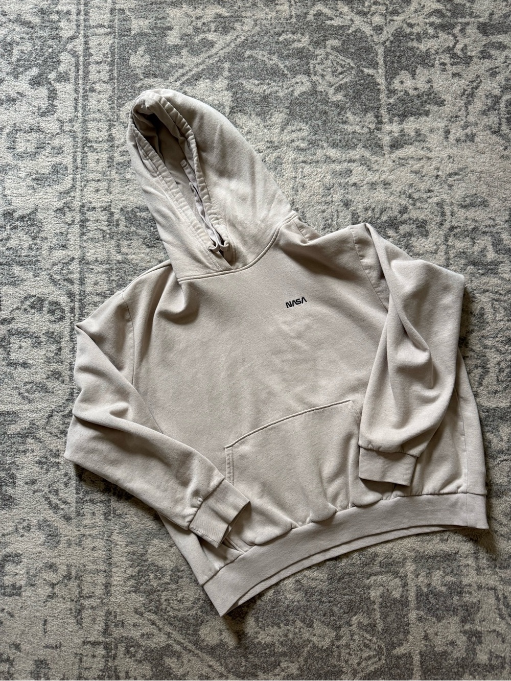 NASA Taupe Hoodie Sweater - Casual Pullover